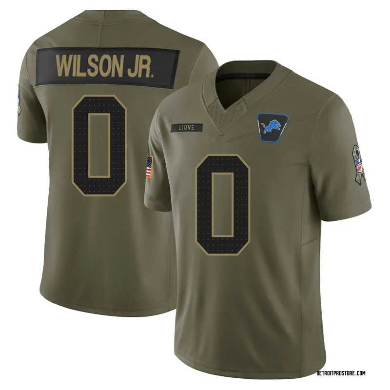 Olive Men's Cedrick Wilson Jr. Detroit Lions Limited 2025 Salute to Service Jersey