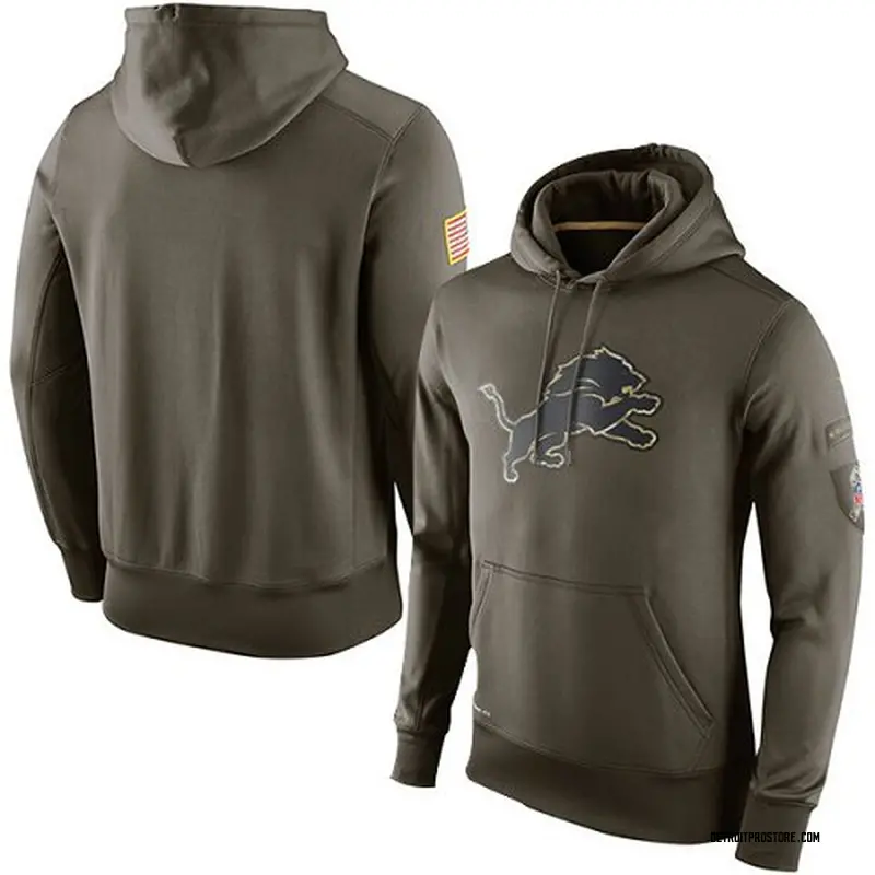 detroit lions salute to service hoodie xl