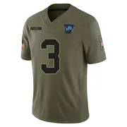 Olive Men's Jack Fox Detroit Lions Limited 2025 Salute to Service Jersey