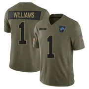 Olive Men's Jameson Williams Detroit Lions Limited 2025 Salute to Service Jersey