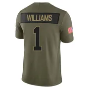 Olive Men's Jameson Williams Detroit Lions Limited 2025 Salute to Service Jersey
