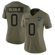 Olive Women's Cedrick Wilson Jr. Detroit Lions Limited 2025 Salute to Service Jersey