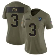 Olive Women's Jack Fox Detroit Lions Limited 2025 Salute to Service Jersey
