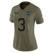 Olive Women's Jack Fox Detroit Lions Limited 2025 Salute to Service Jersey