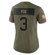Olive Women's Jack Fox Detroit Lions Limited 2025 Salute to Service Jersey