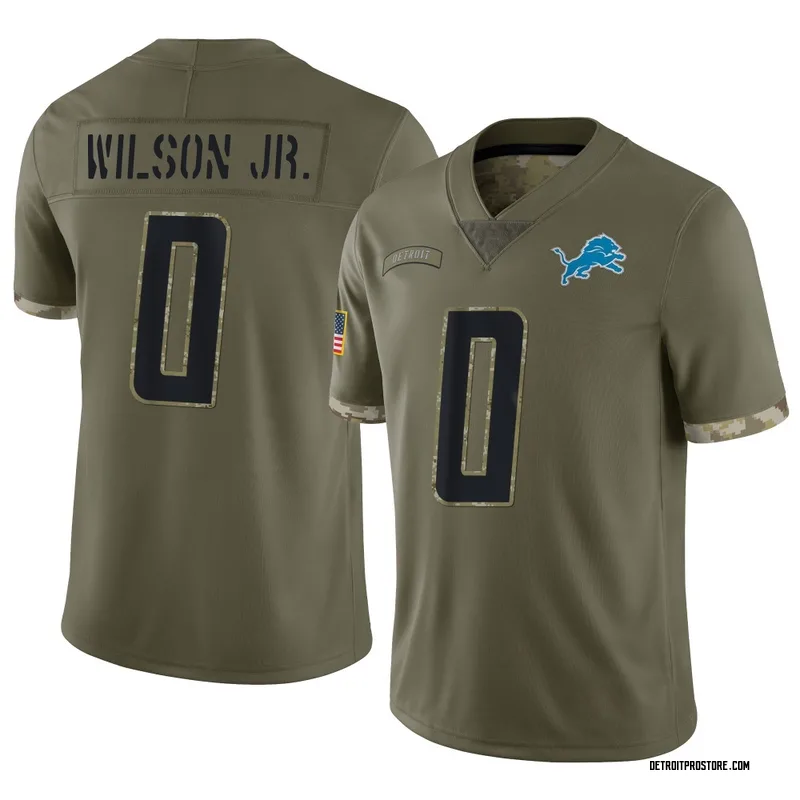 Olive Youth Cedrick Wilson Jr. Detroit Lions Limited 2022 Salute To Service Jersey