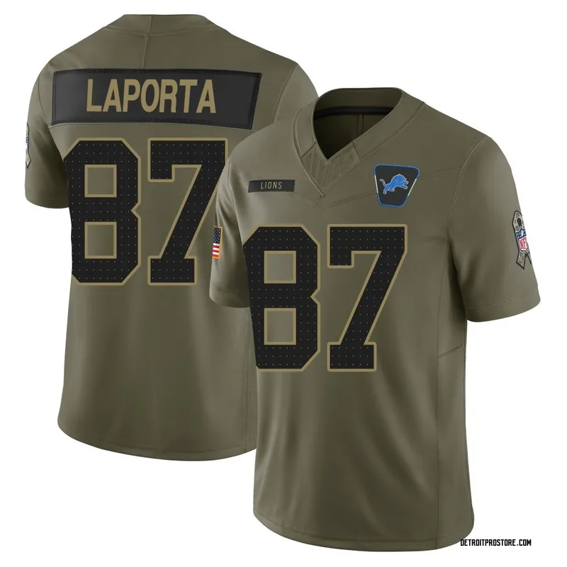 Olive Youth Sam LaPorta Detroit Lions Limited 2025 Salute to Service Jersey