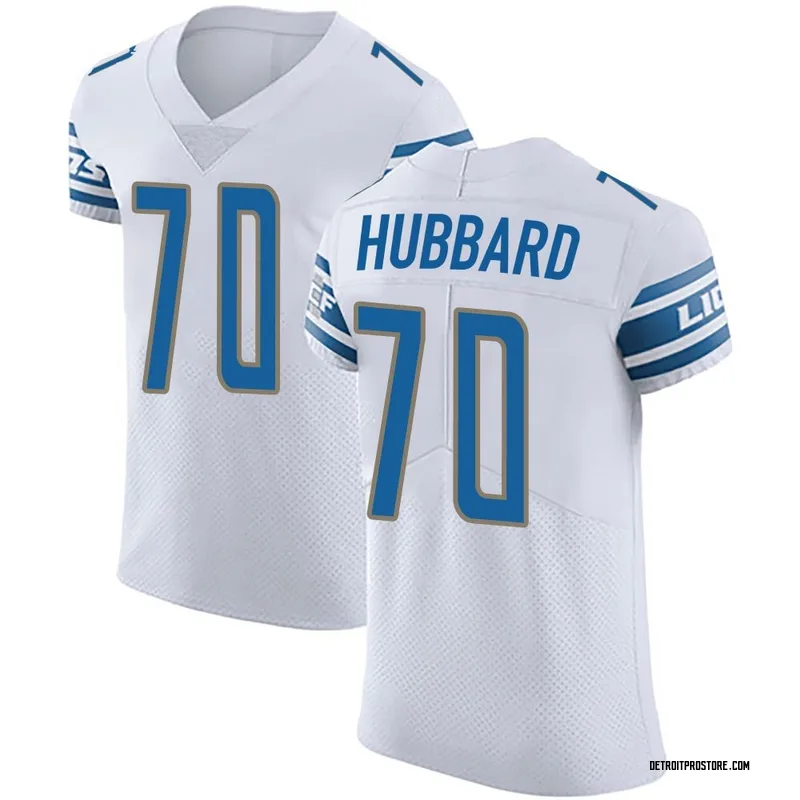 White Men's Chris Hubbard Detroit Lions Elite Vapor Untouchable Jersey