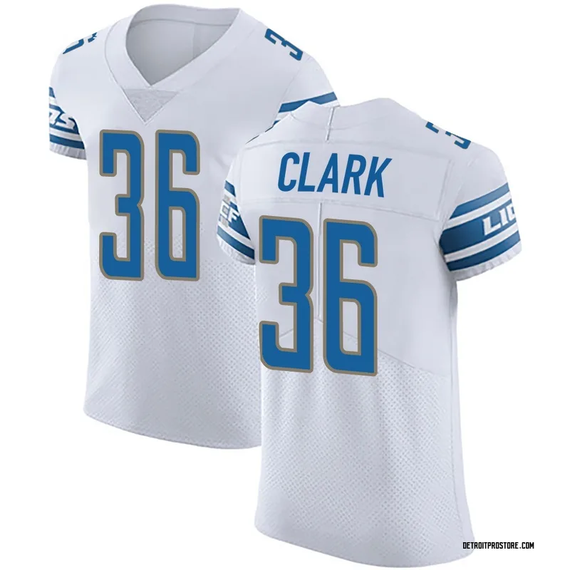 White Men's Chuck Clark Detroit Lions Elite Vapor Untouchable Jersey