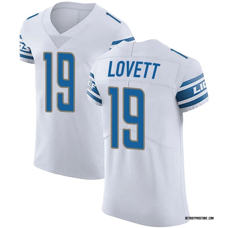White Men's Dominic Lovett Detroit Lions Elite Vapor Untouchable Jersey