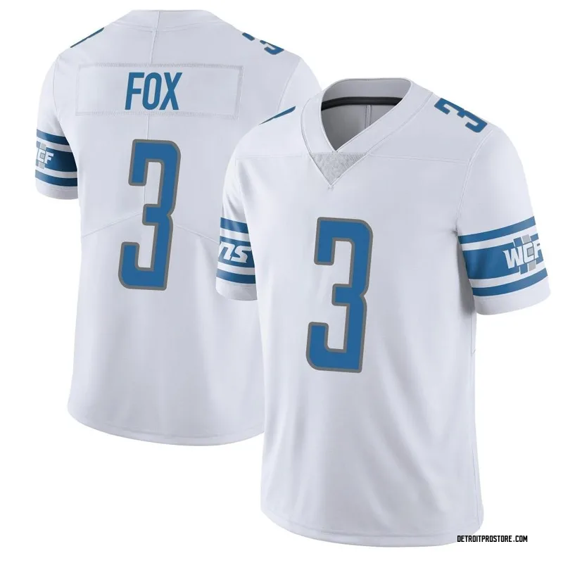 White Men's Jack Fox Detroit Lions Limited Vapor Untouchable Jersey