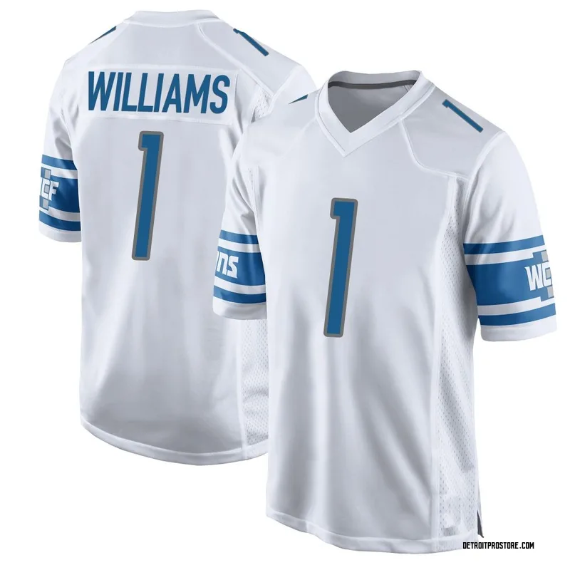 White Men's Jameson Williams Detroit Lions Game Jersey