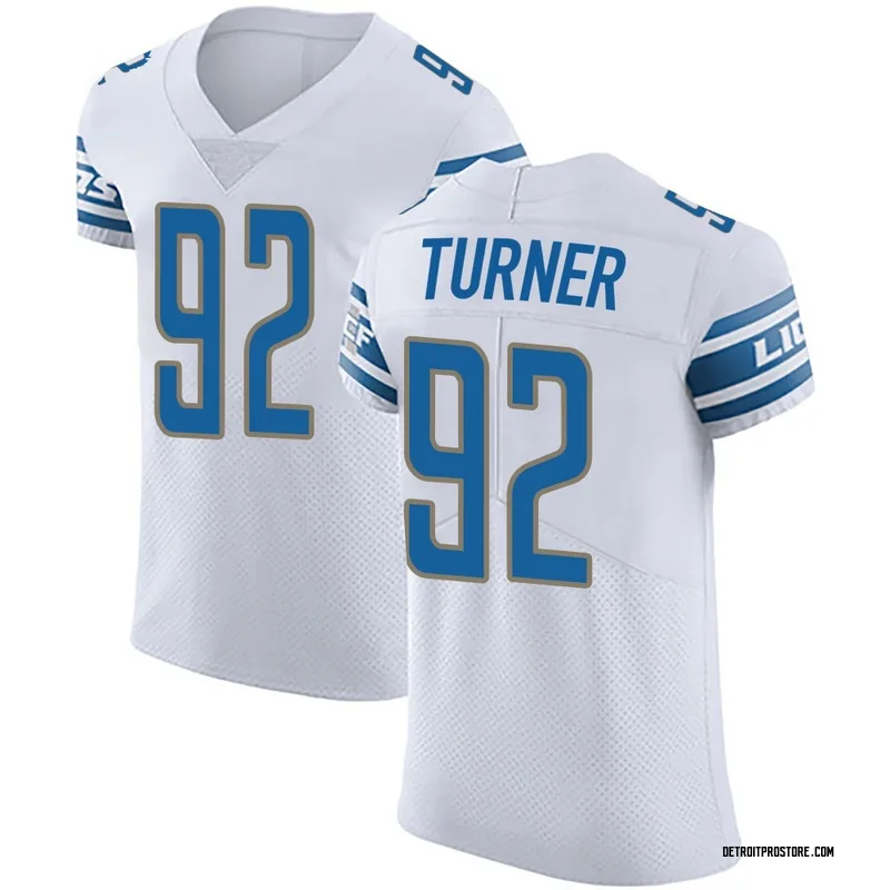 White Men's Payton Turner Detroit Lions Elite Vapor Untouchable Jersey