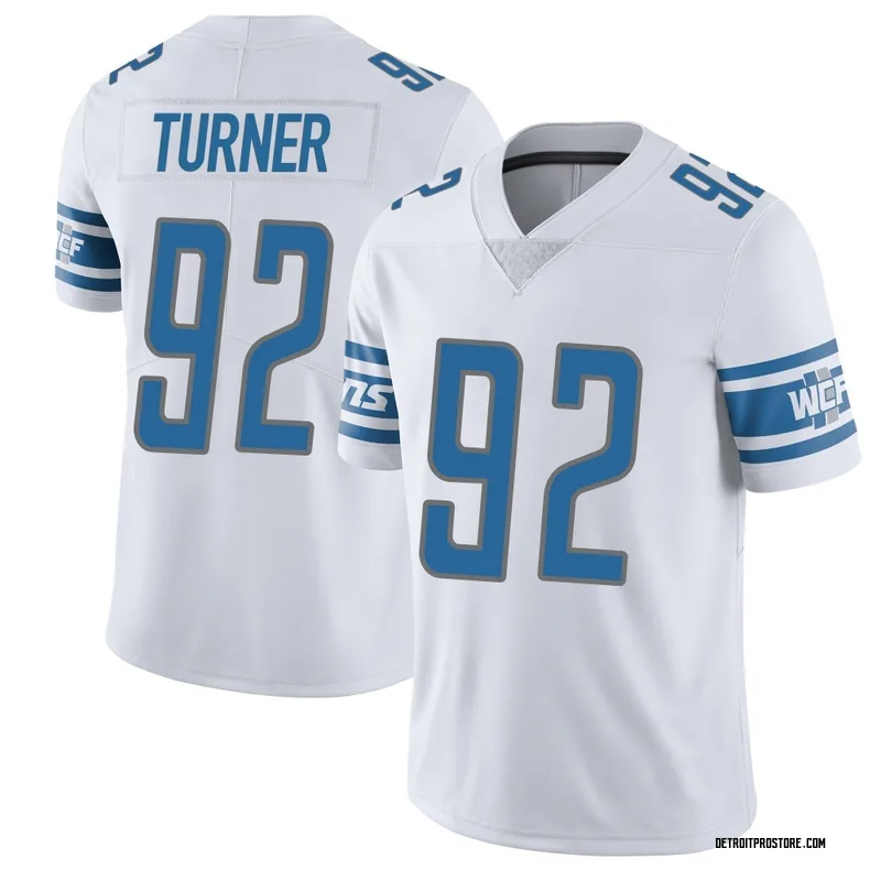 White Men's Payton Turner Detroit Lions Limited Vapor Untouchable Jersey