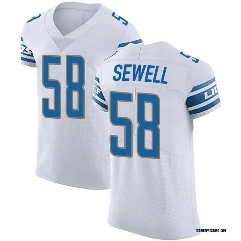 White Men's Penei Sewell Detroit Lions Elite Vapor Untouchable Jersey