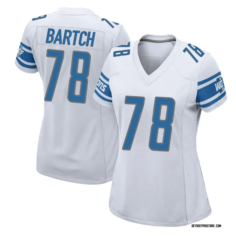 White Women's Ben Bartch Detroit Lions Game Jersey