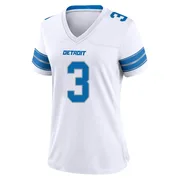 White Women's Jack Fox Detroit Lions Game 2nd Jersey