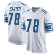 White Youth Ben Bartch Detroit Lions Game Jersey