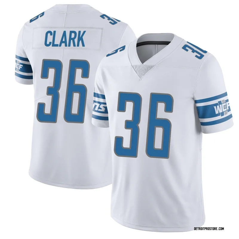 White Youth Chuck Clark Detroit Lions Limited Vapor Untouchable Jersey