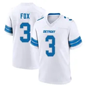 White Youth Jack Fox Detroit Lions Game 2nd Jersey