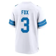 White Youth Jack Fox Detroit Lions Game 2nd Jersey