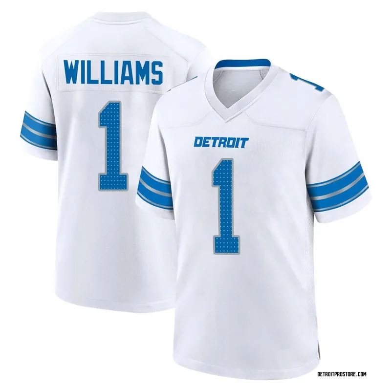White Youth Jameson Williams Detroit Lions Game 2nd Jersey